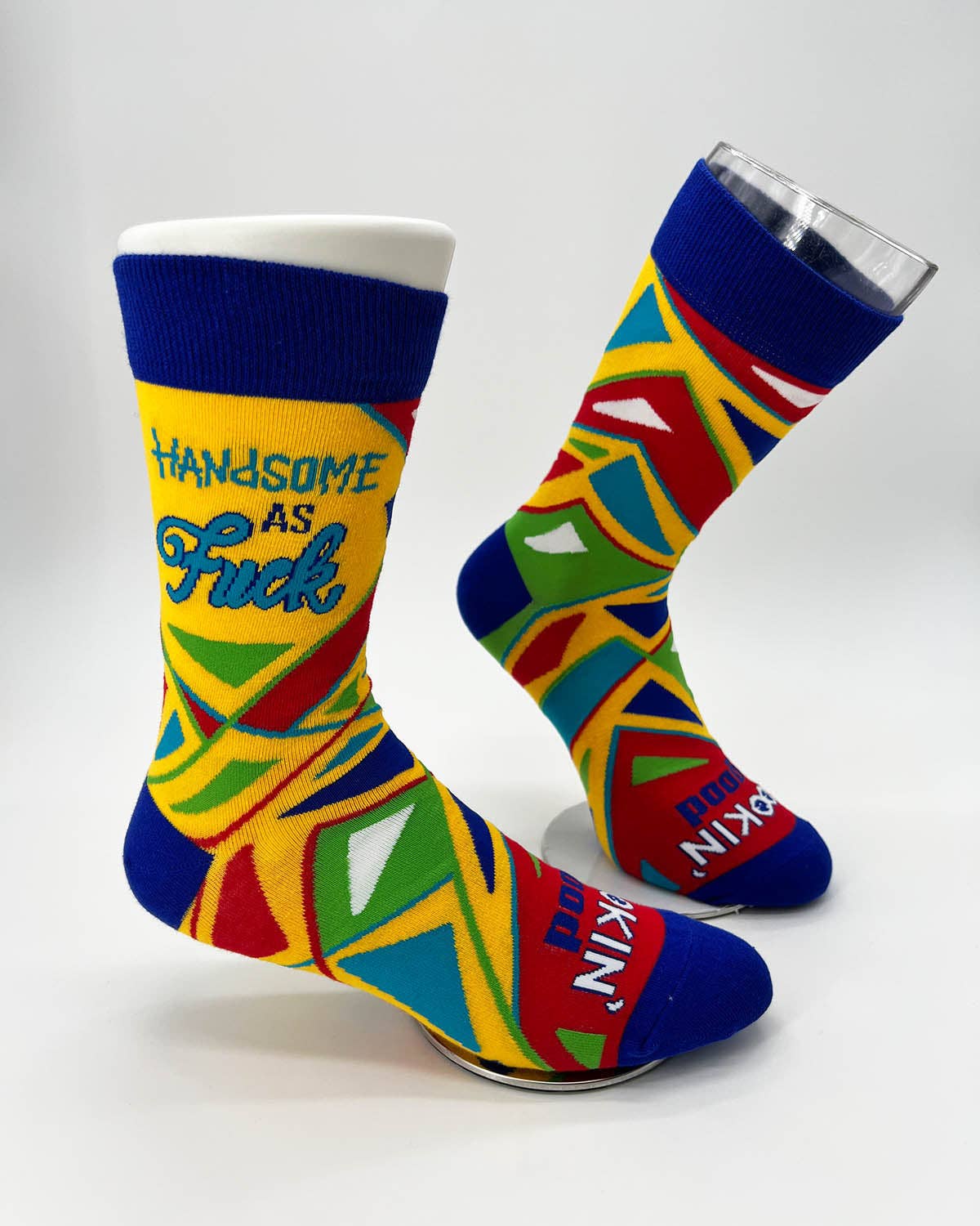 Handsome As Fuck, Lookin' Good Men's Crew Socks