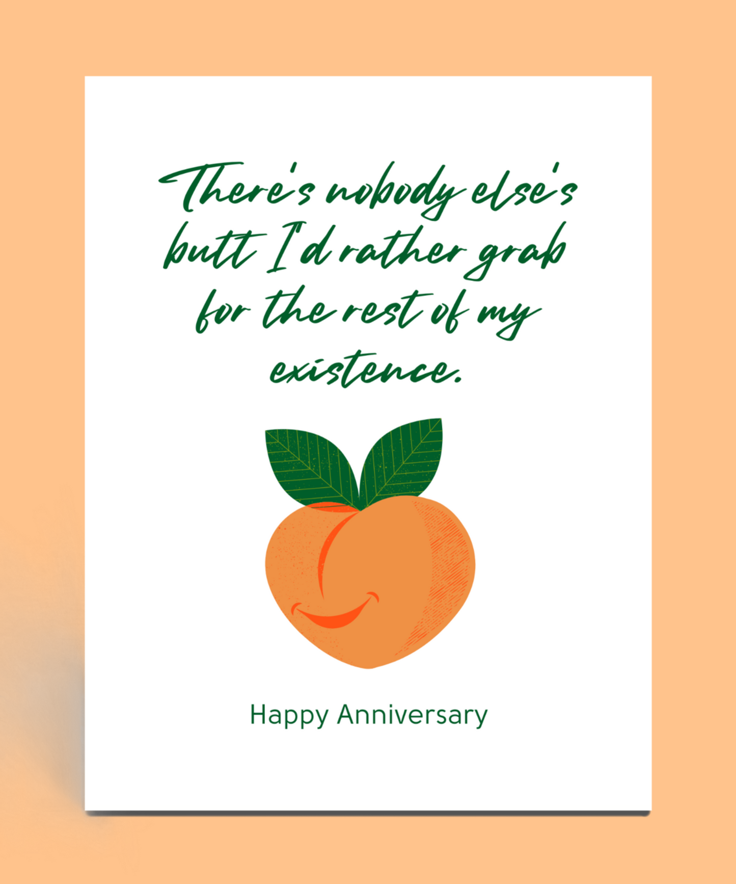Grabbing Butt Anniversary Card