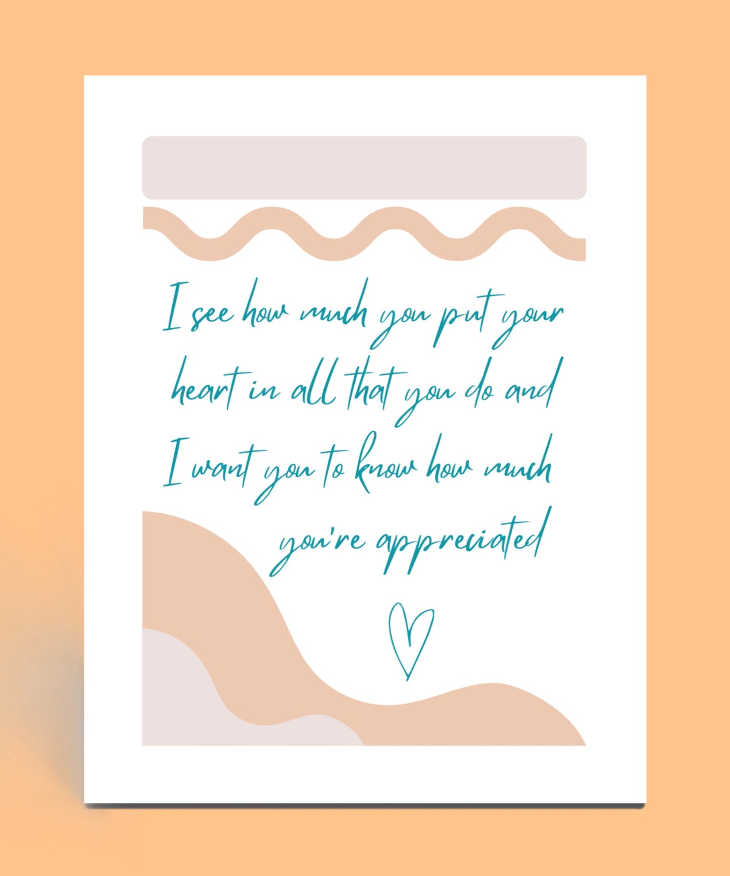 You're Appreciated Card