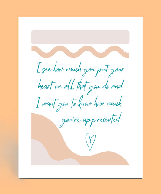 You're Appreciated Card