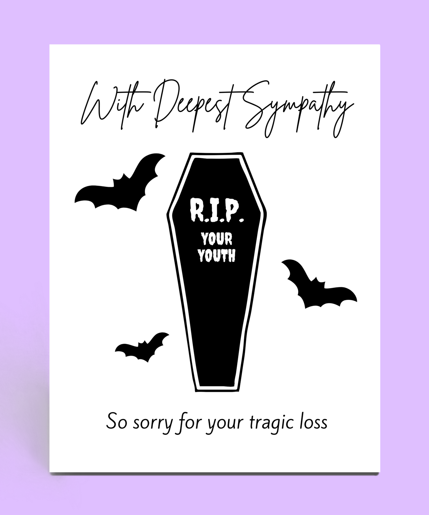 Deepest Sympathy Birthday Card