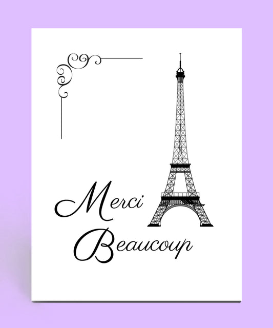 Merci Beaucoup Thanks Card
