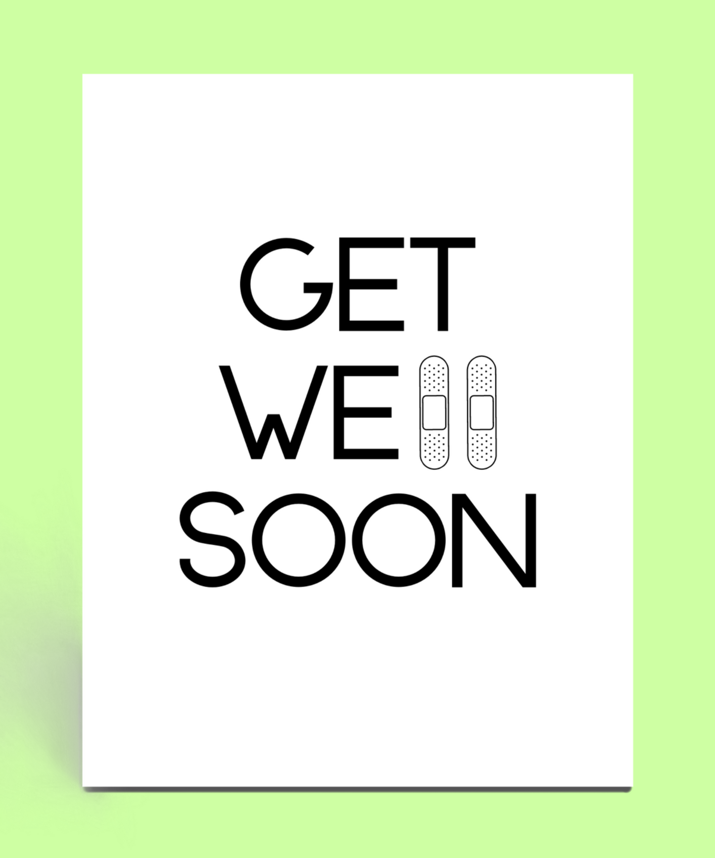 Get Well Soon Bandage Card