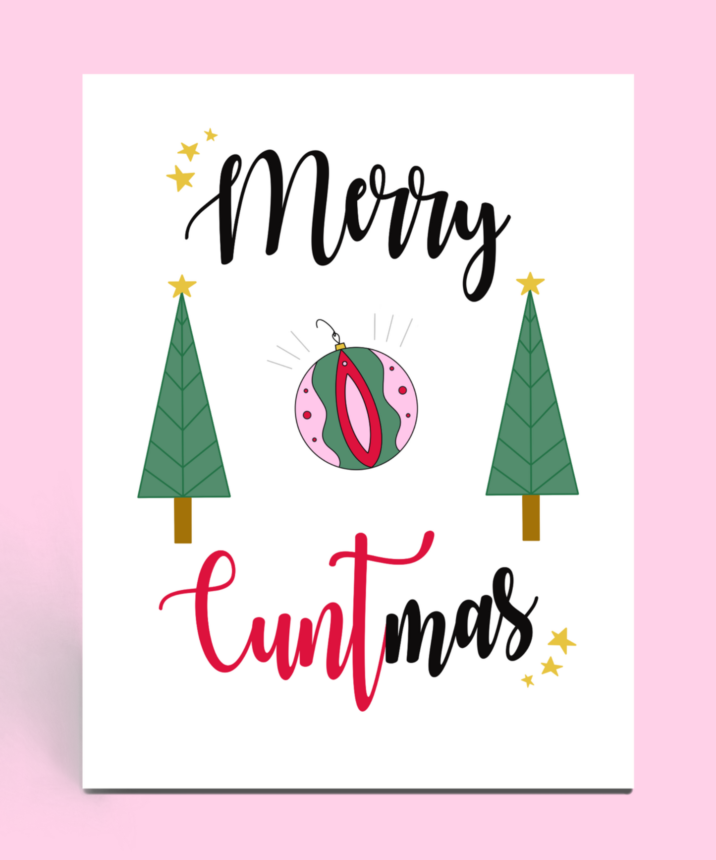 Merry Cuntmas Christmas Card
