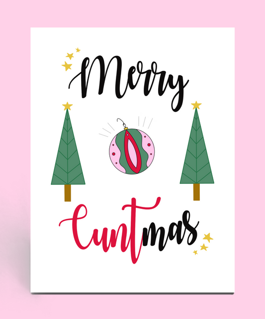 Merry Cuntmas Christmas Card
