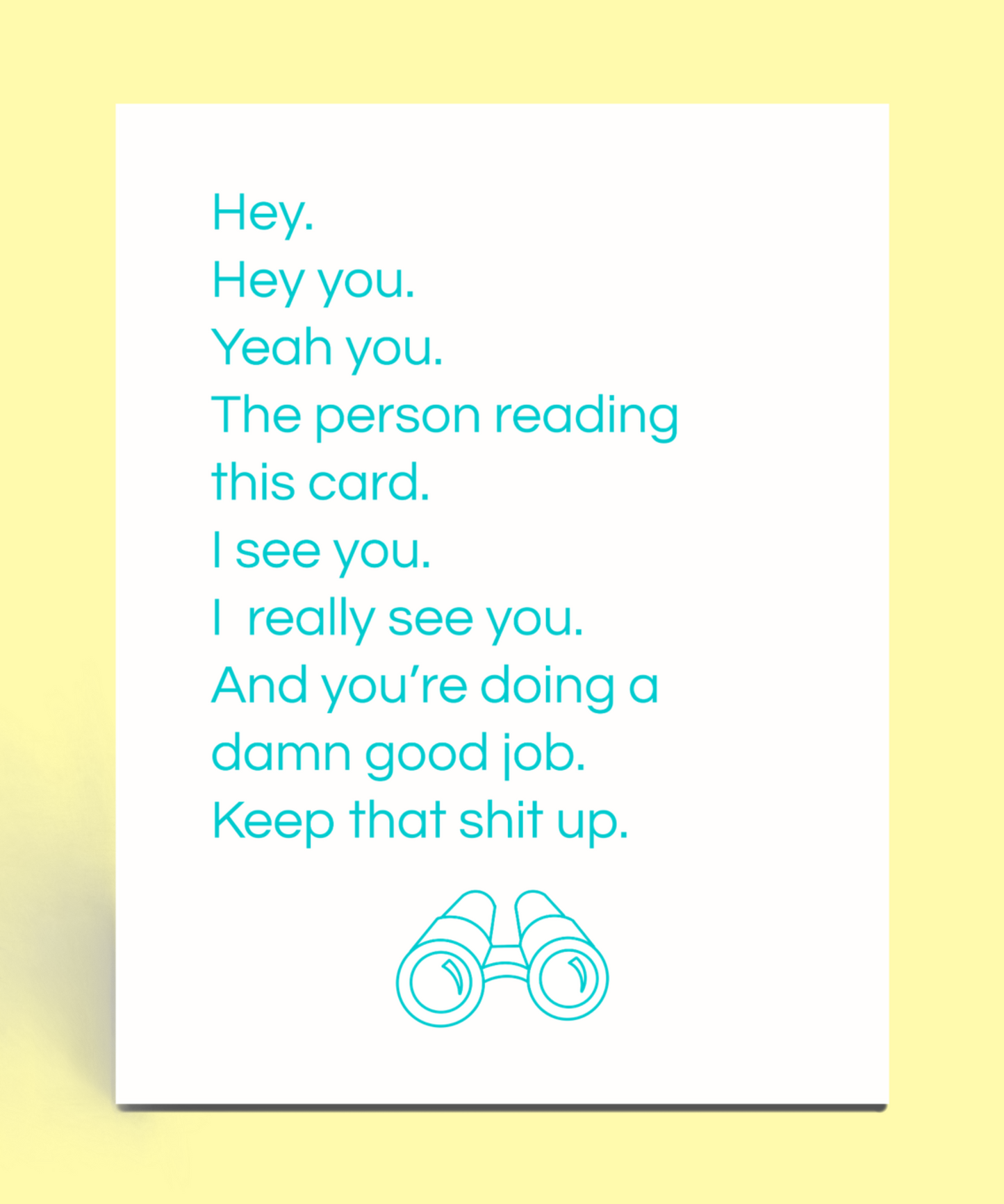 You're Doing A Damn Good Job