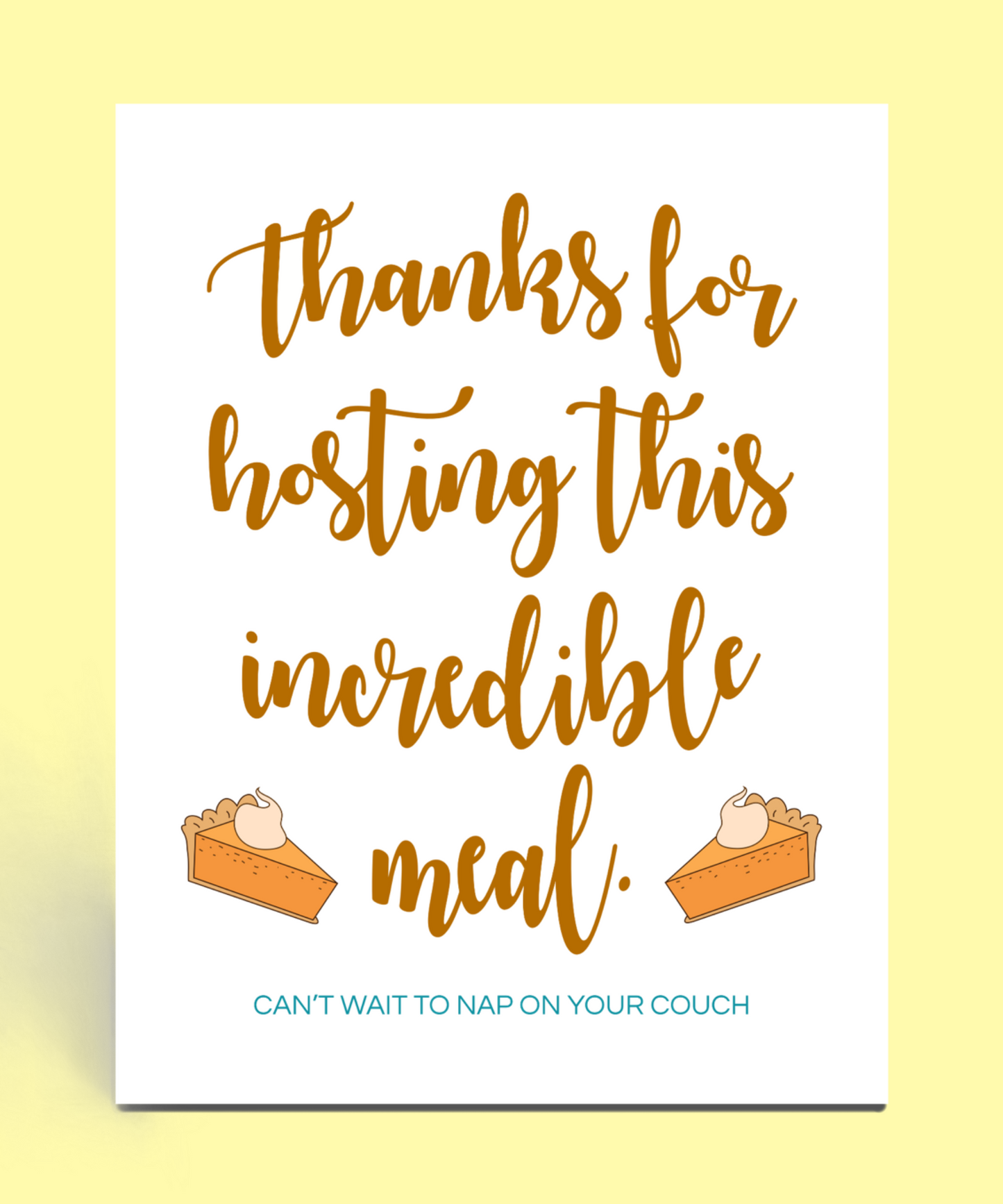 Thanksgiving Host Card
