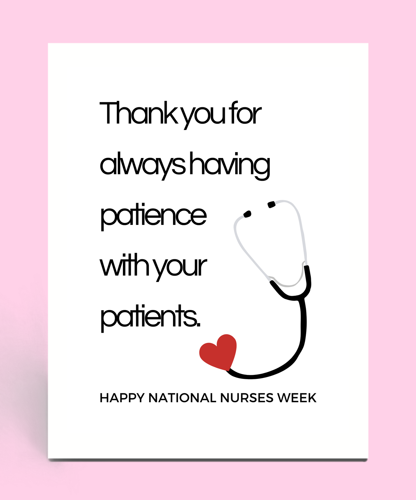 Patience With Patients Card