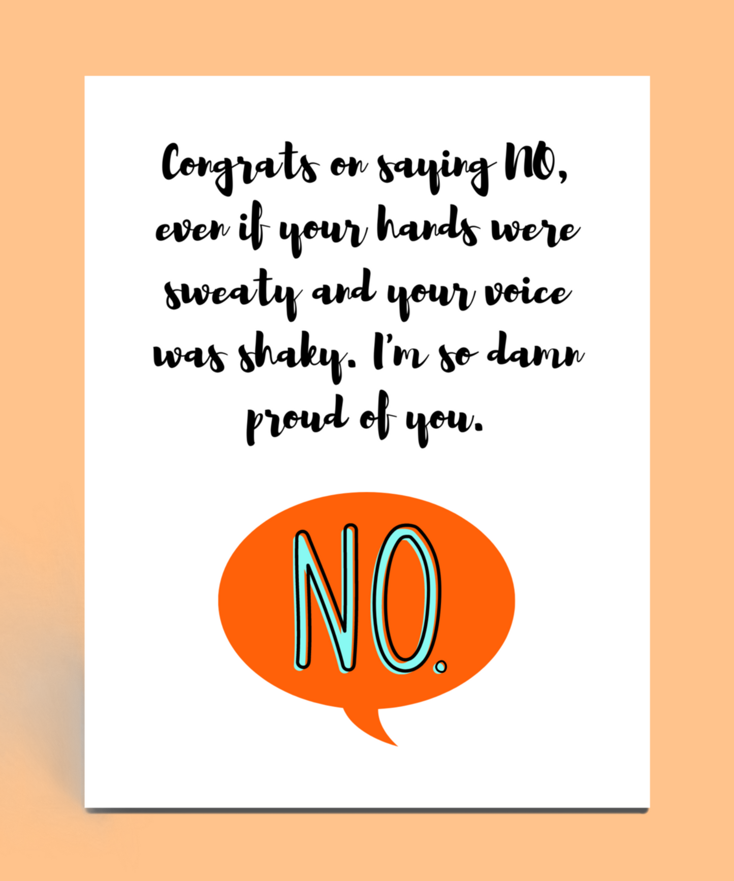 Congrats on Saying No