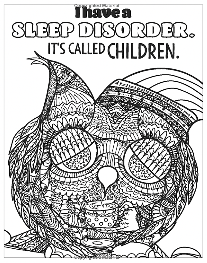 Too Late for Coffee, Too Early for Wine Coloring Book