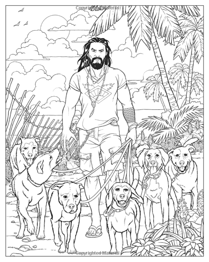 Jason Momoa Coloring Book