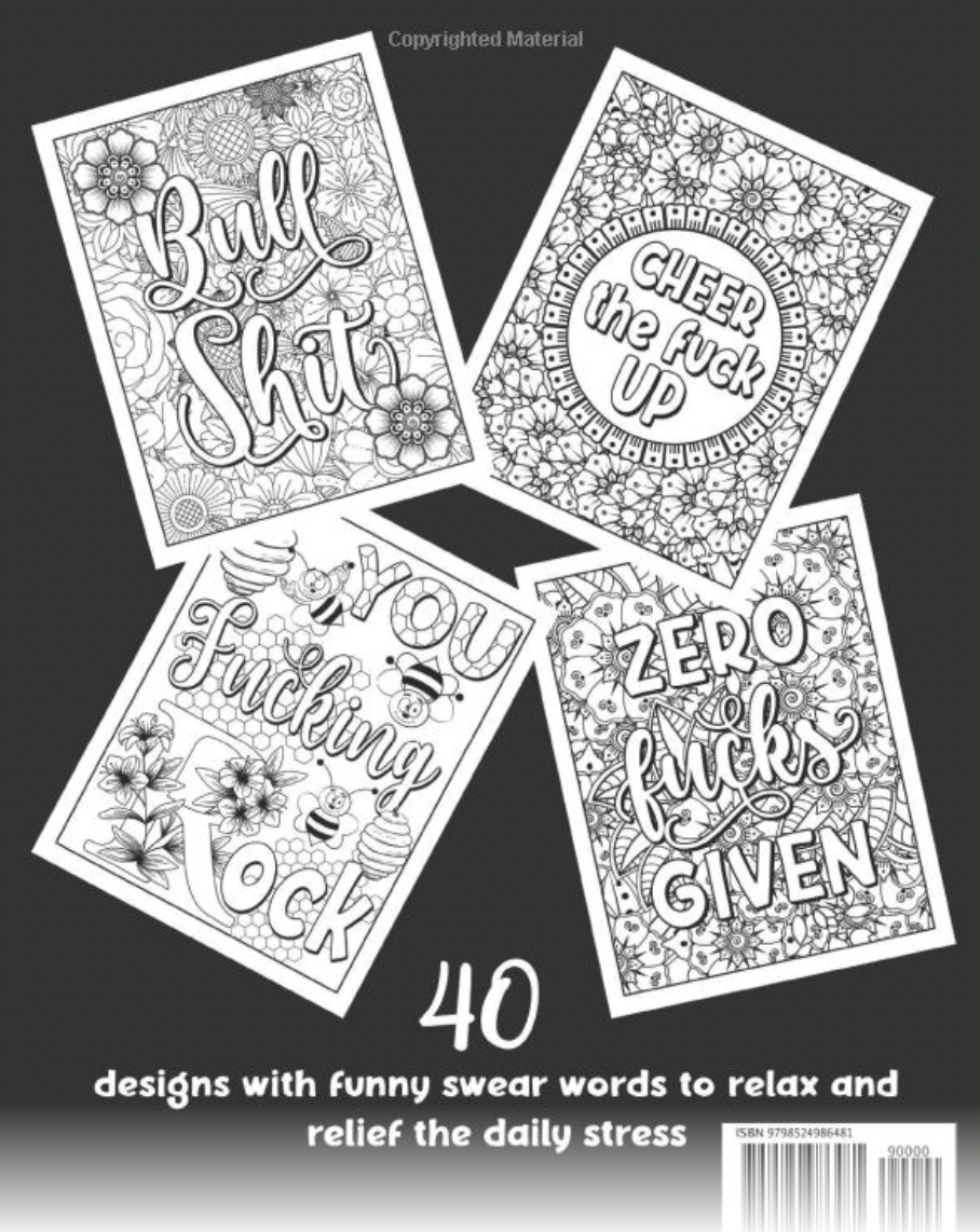 Live Laugh Fuck Off Coloring Book