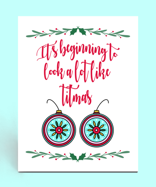 Merry Titmas Christmas Card