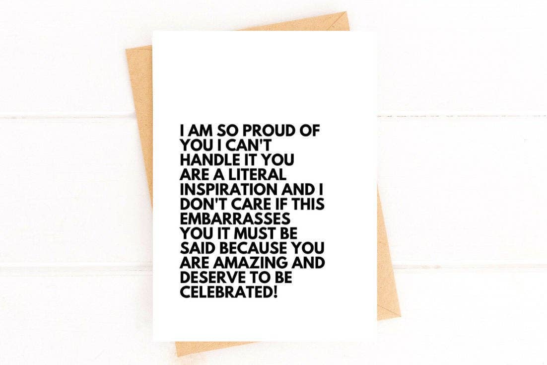 Literal Inspiration Celebration Card