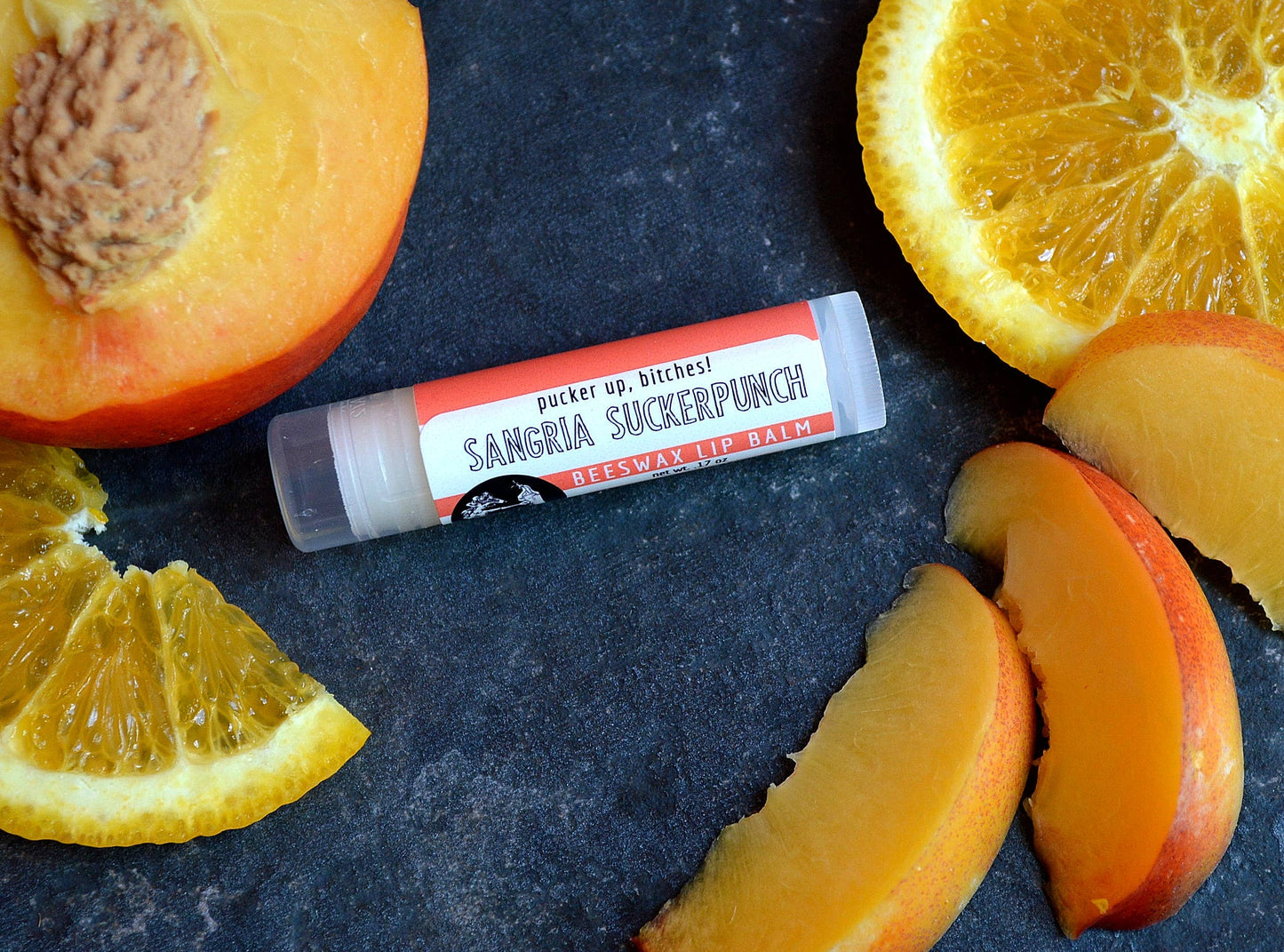 Sangria Suckerpunch Natural Beeswax Lip Balm
