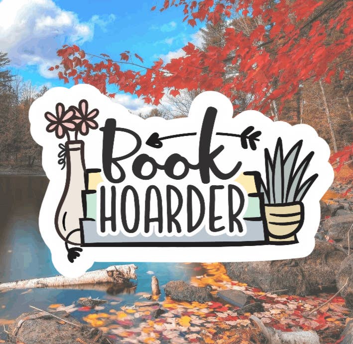 Book Hoarder Sticker