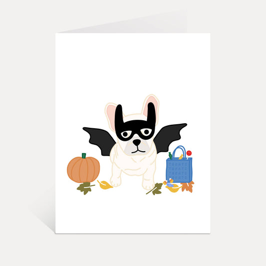 Frenchie Halloween Card | French Bulldog Greeting Cards