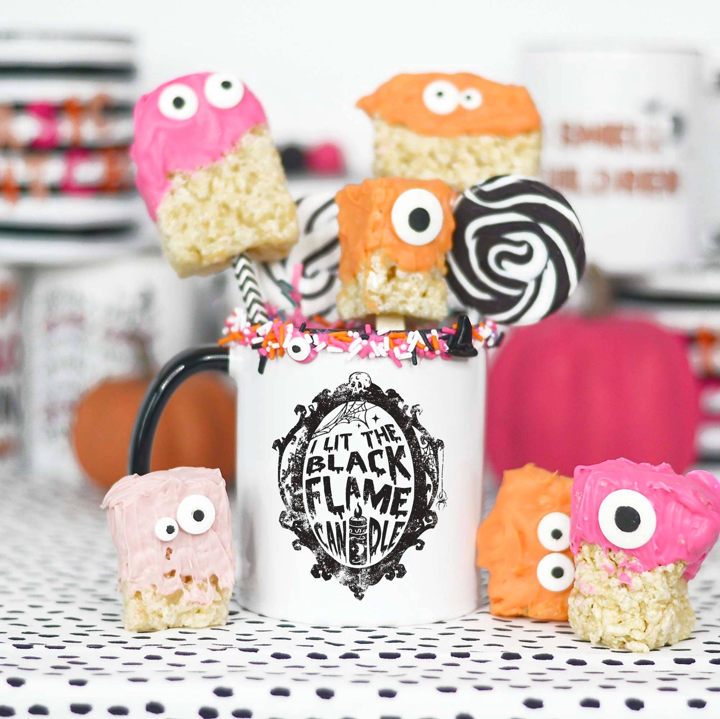 I Lit the Black Flame Candle Halloween Mug