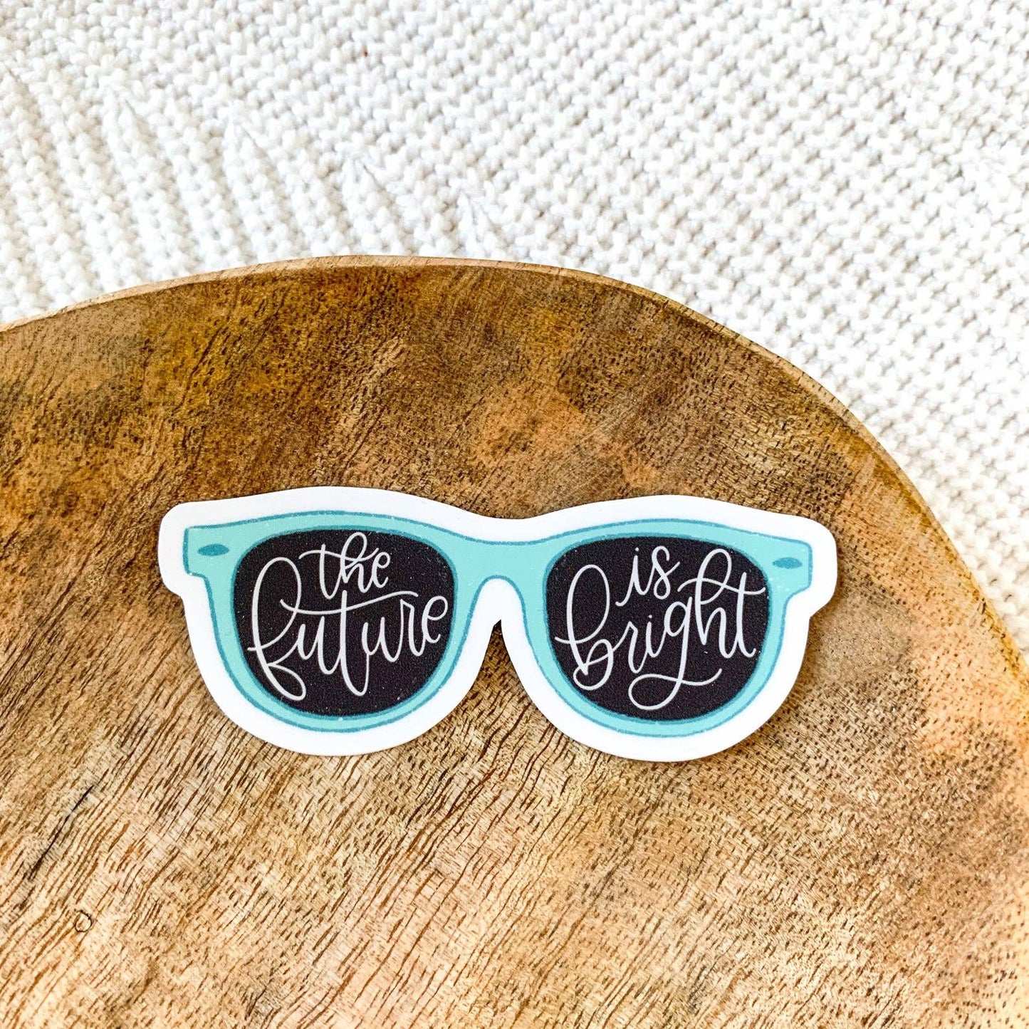 The Future is Bright Sunglasses Sticker