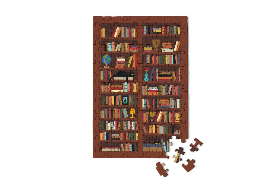 Cozy Bookshelf Micro Puzzle