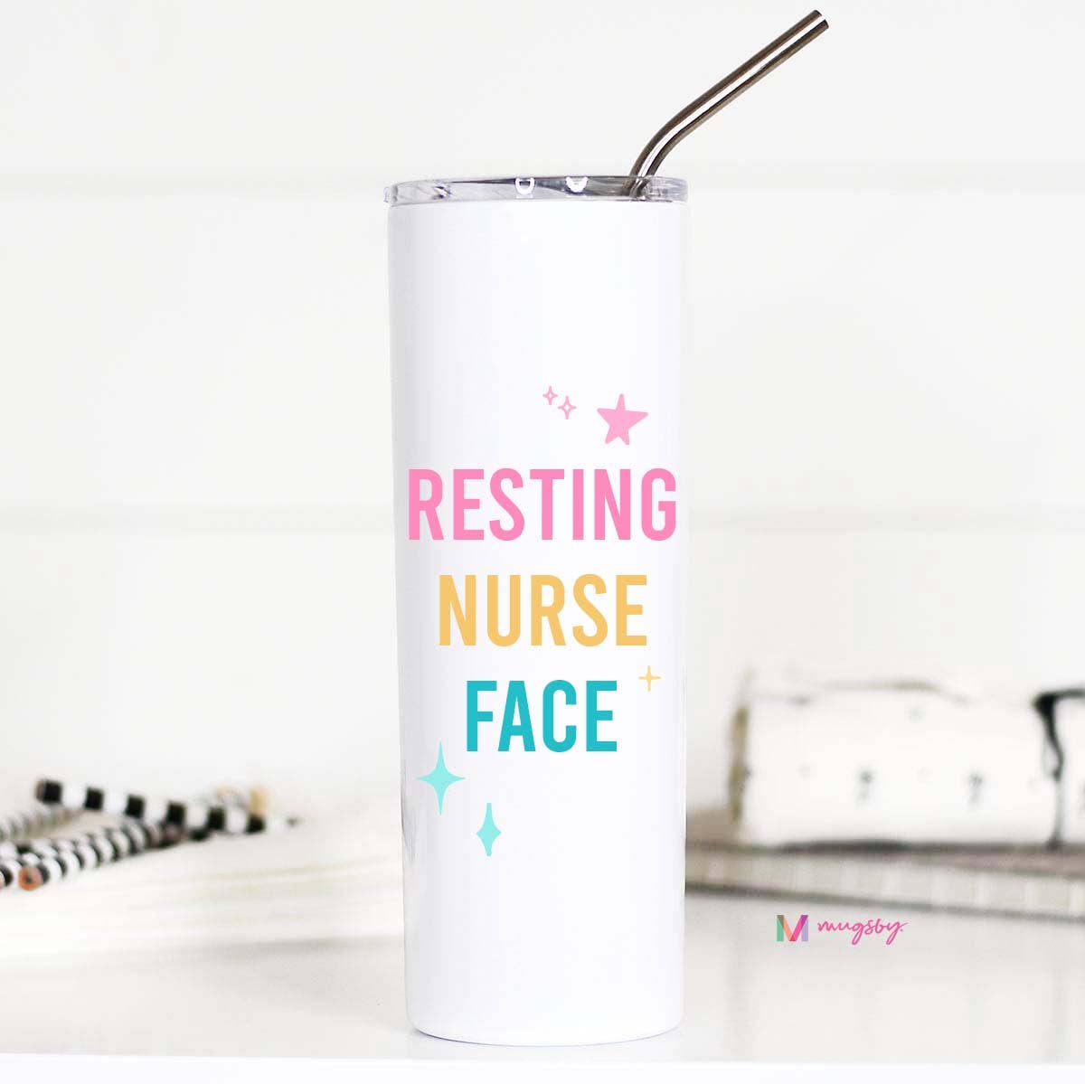 Resting Nurse Face 20oz Stainless Steel Tall Travel Cup