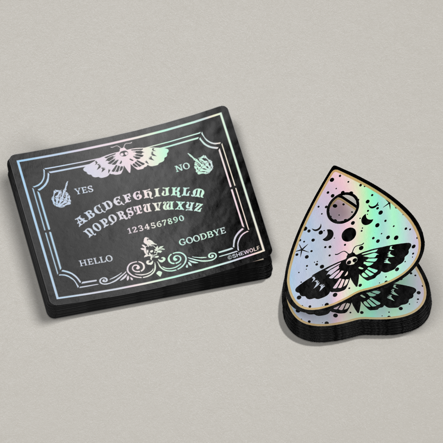 Ouija Holographic Sticker | Spooky Halloween Witchy Decal