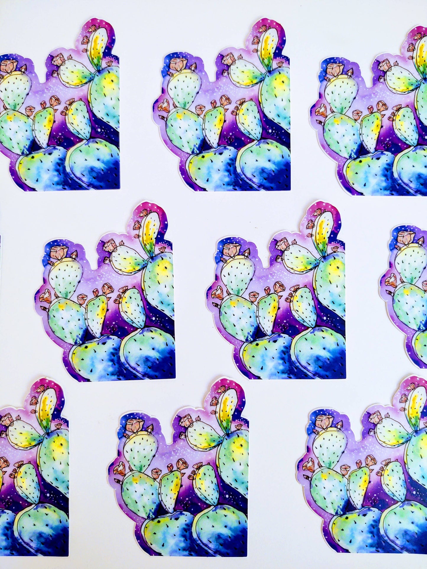 Galaxy Cactus Sticker