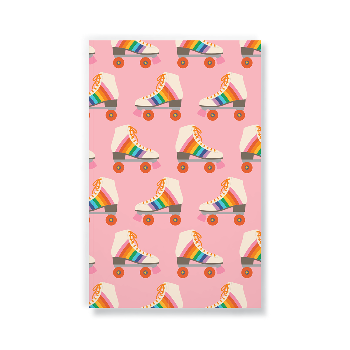Pink Rollerskates Layflat Notebook