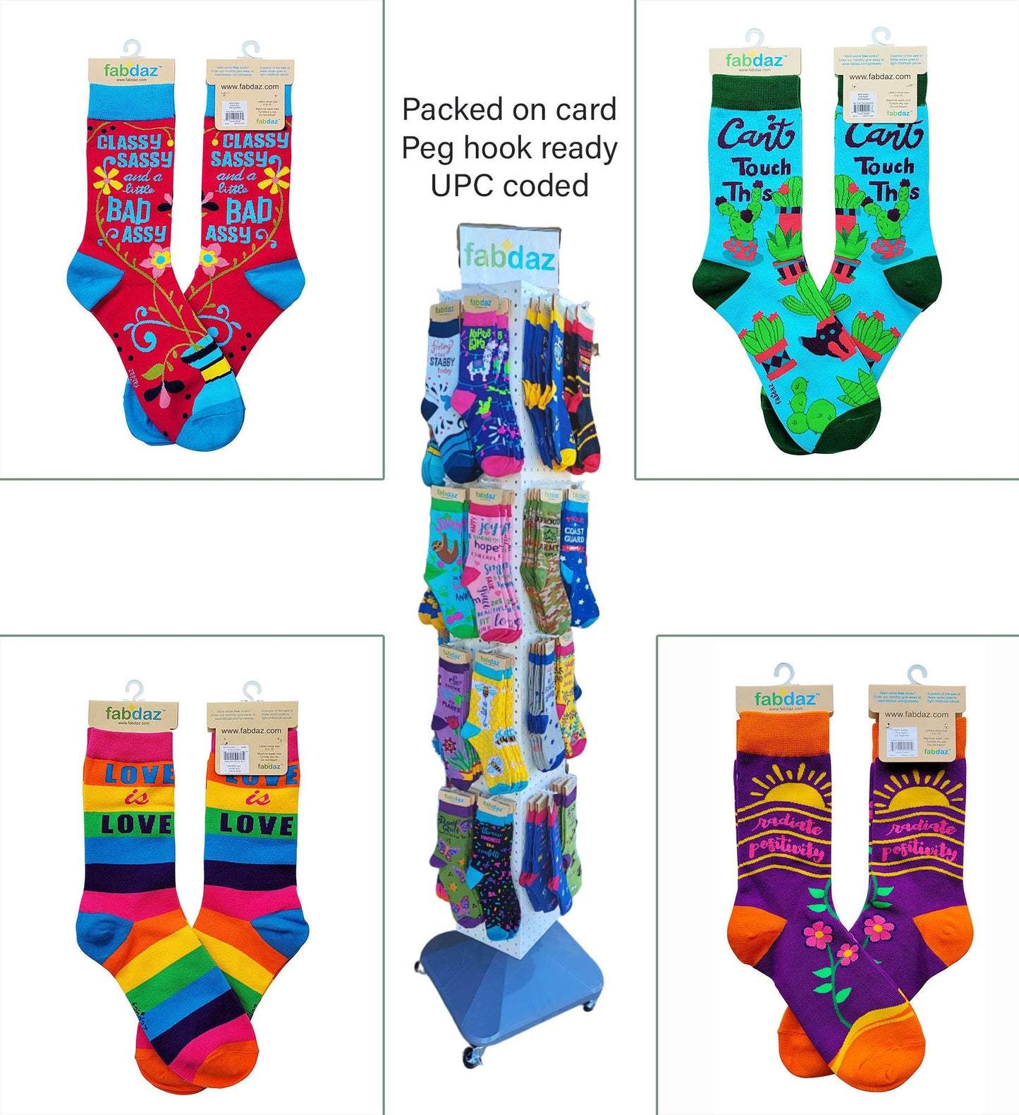 Feeling Groovy Women's Novelty Crew Socks