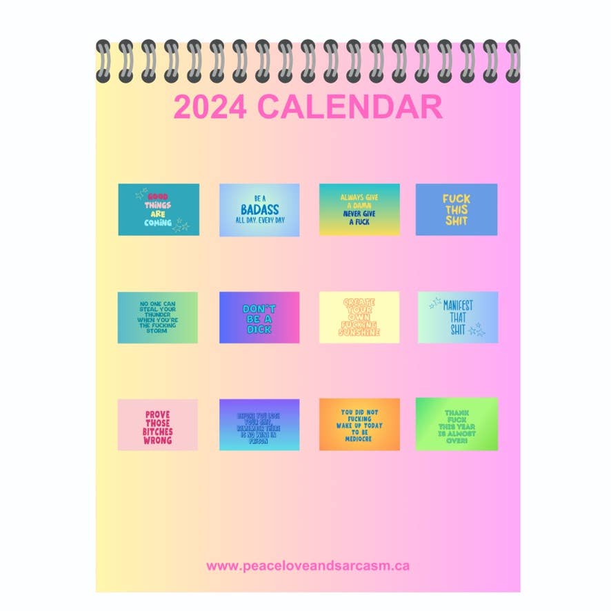 Same Shit Different Year 2024 Wall Calendar