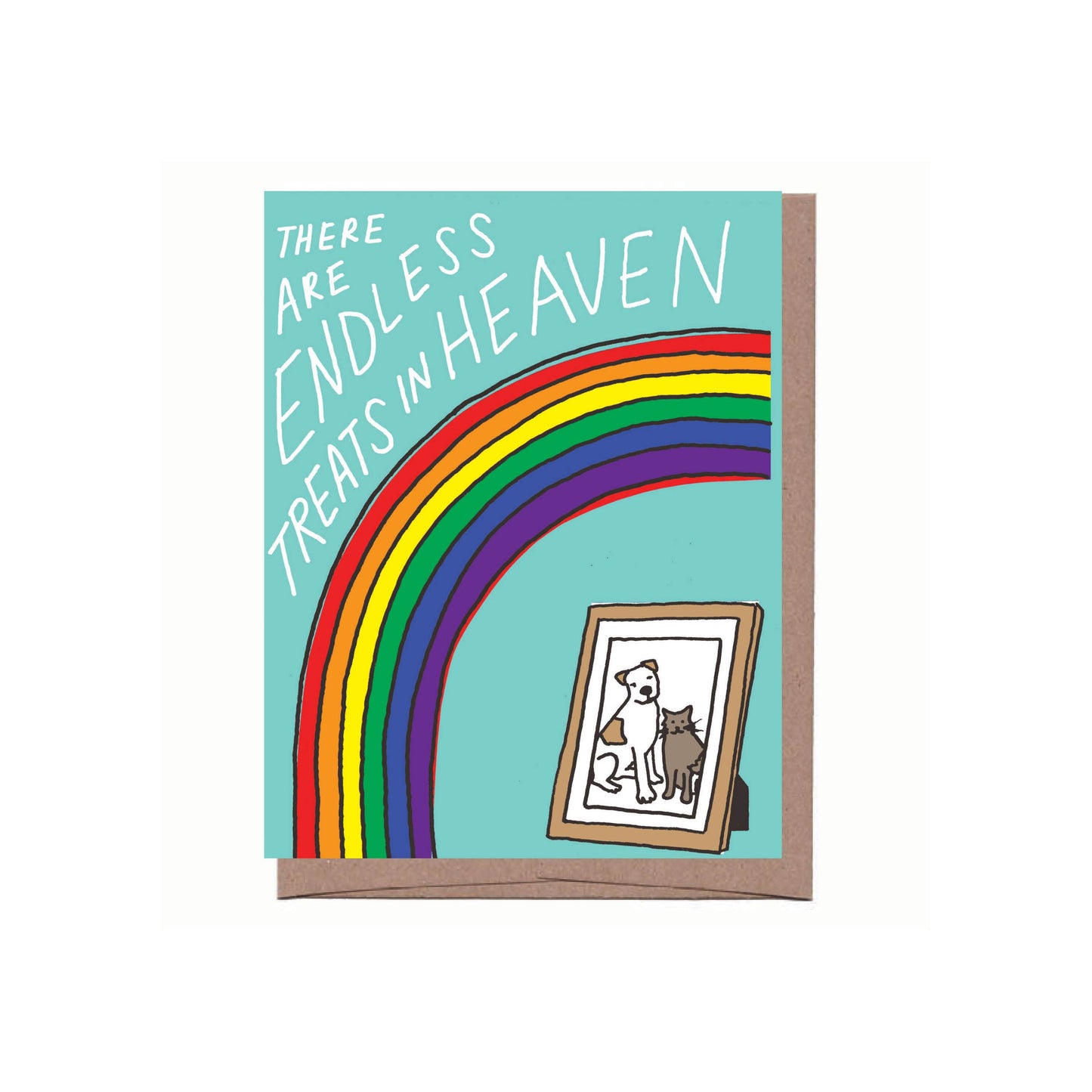 Treats in Heaven Pet Sympathy Greeting Card