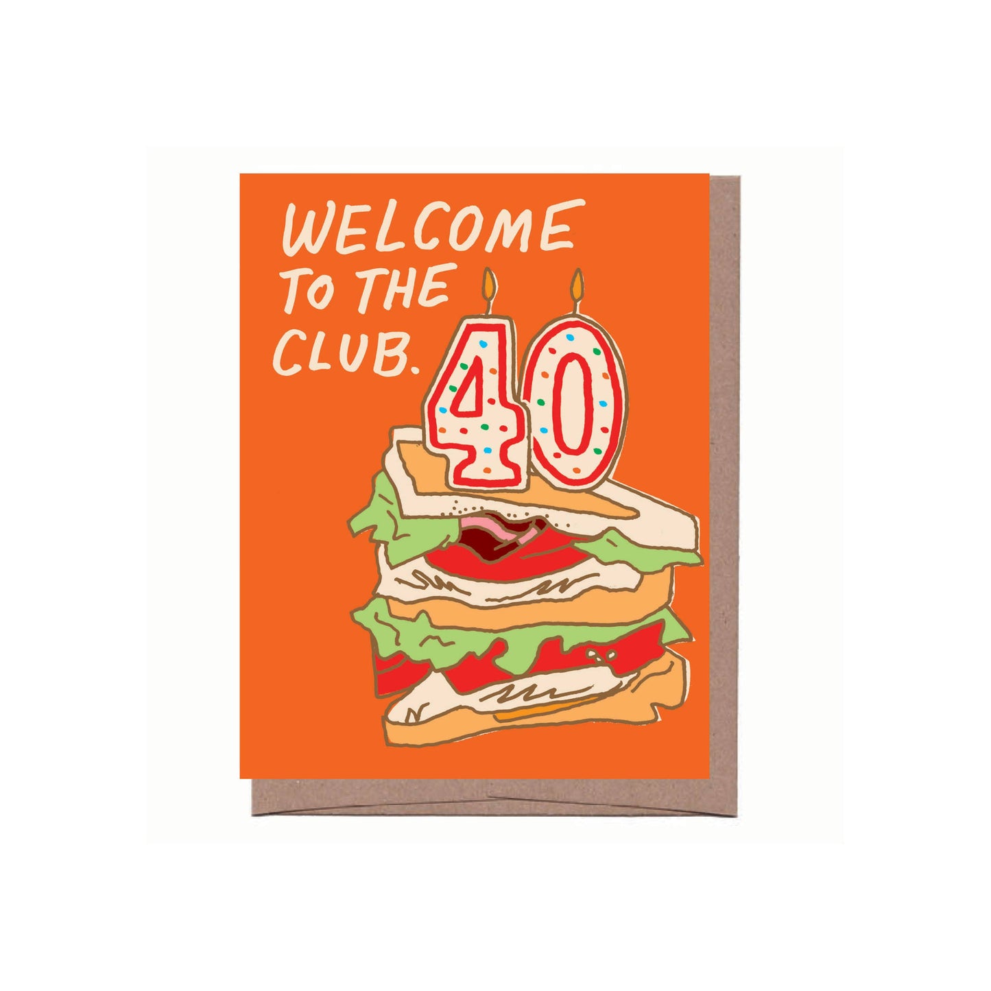 Welcome to the 40's Club Birthday Greeting Card