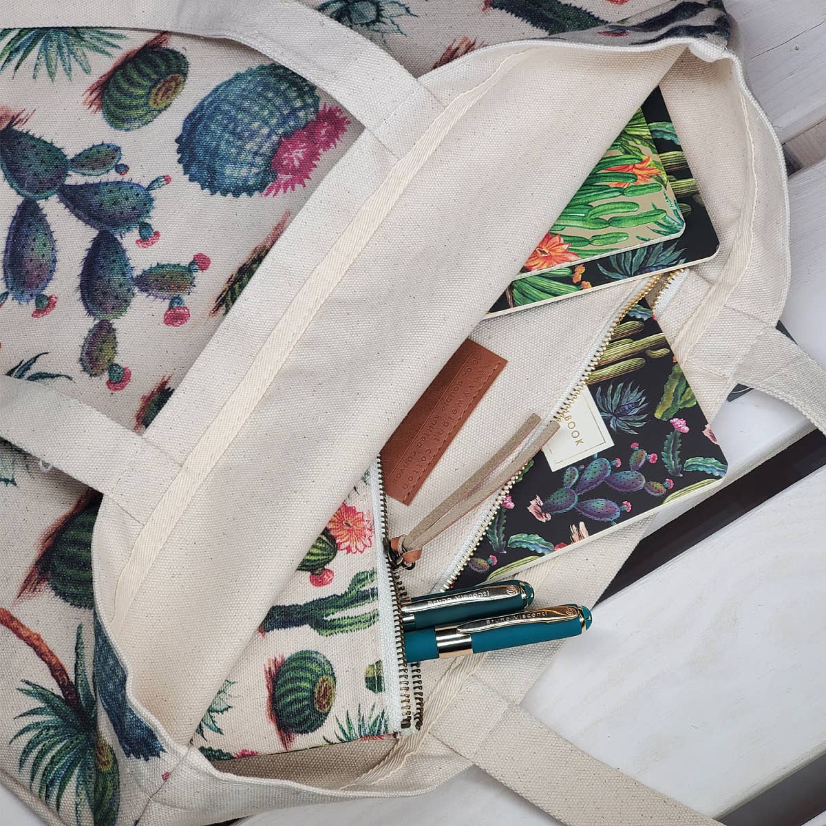 Cactus Canvas Tote Bag