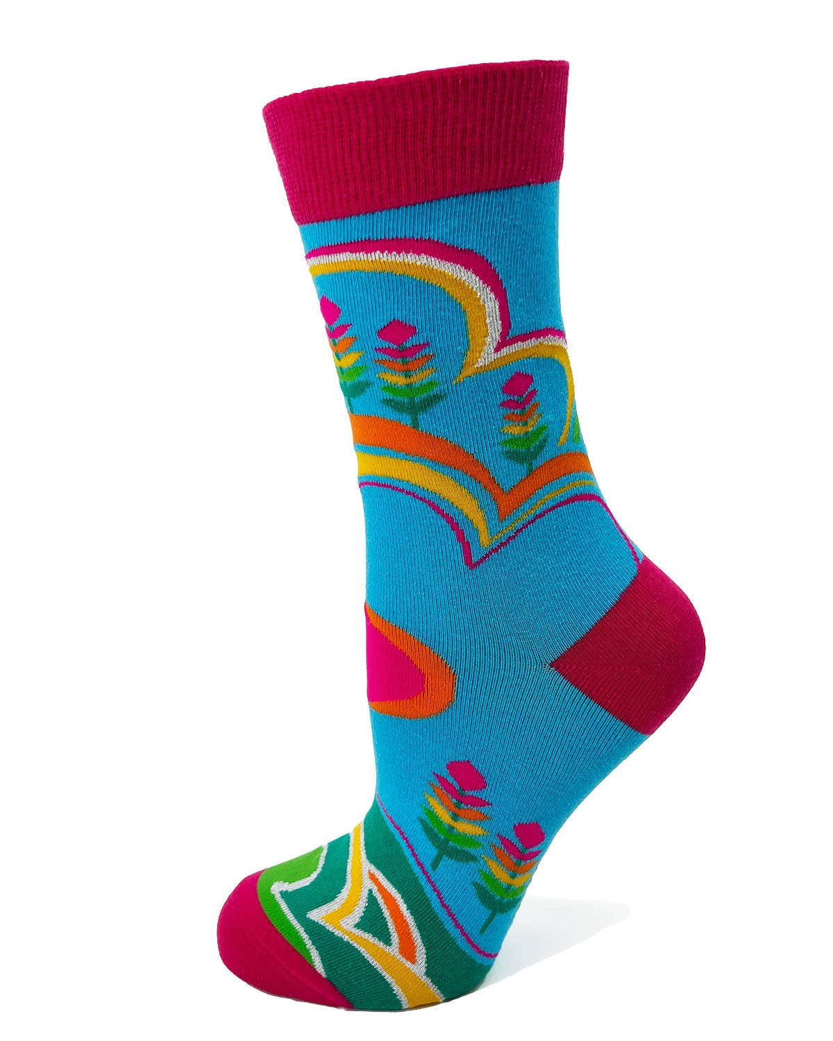 Feeling Groovy Women's Novelty Crew Socks