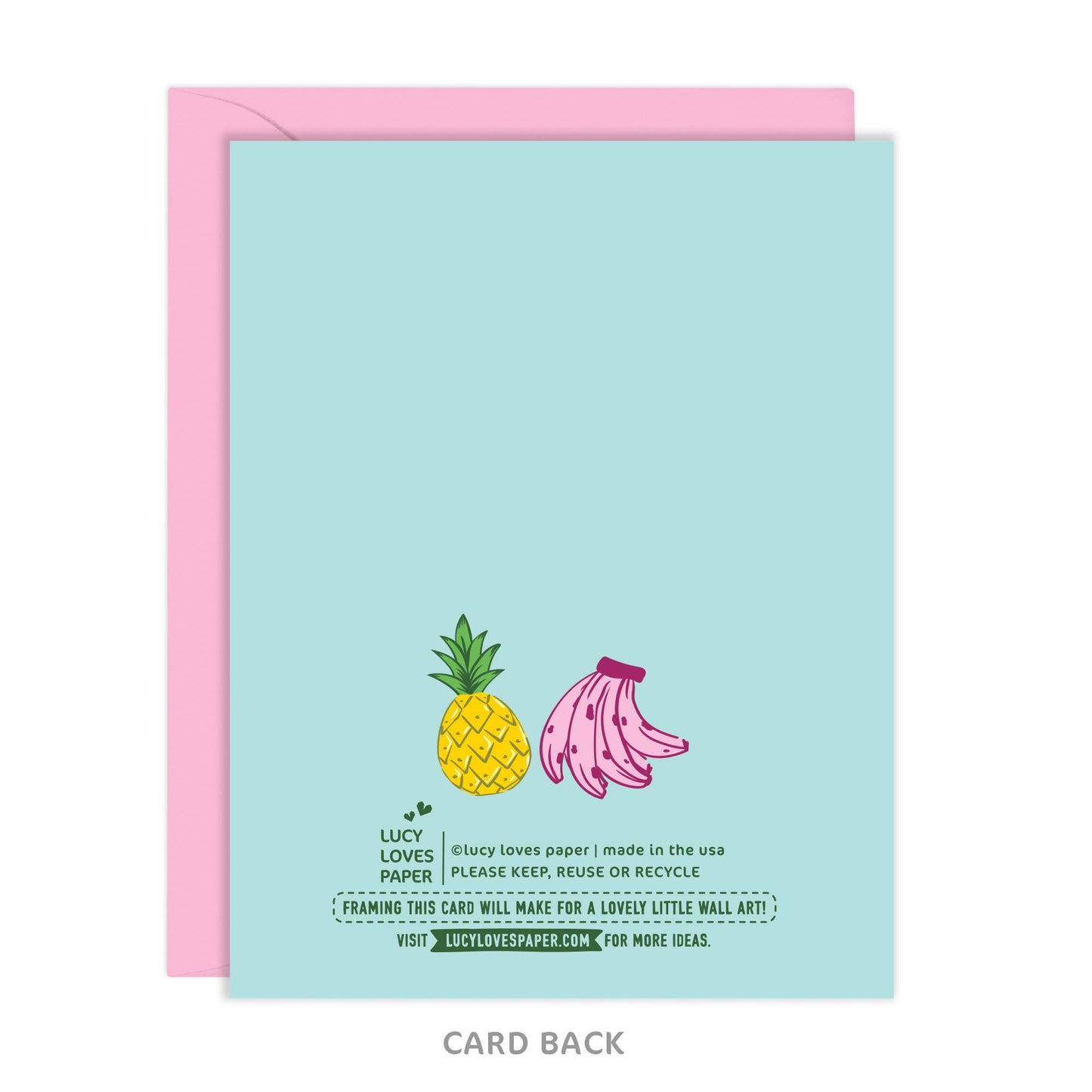 Fun As Us At The Pool - Pink Friendship Card (A2)