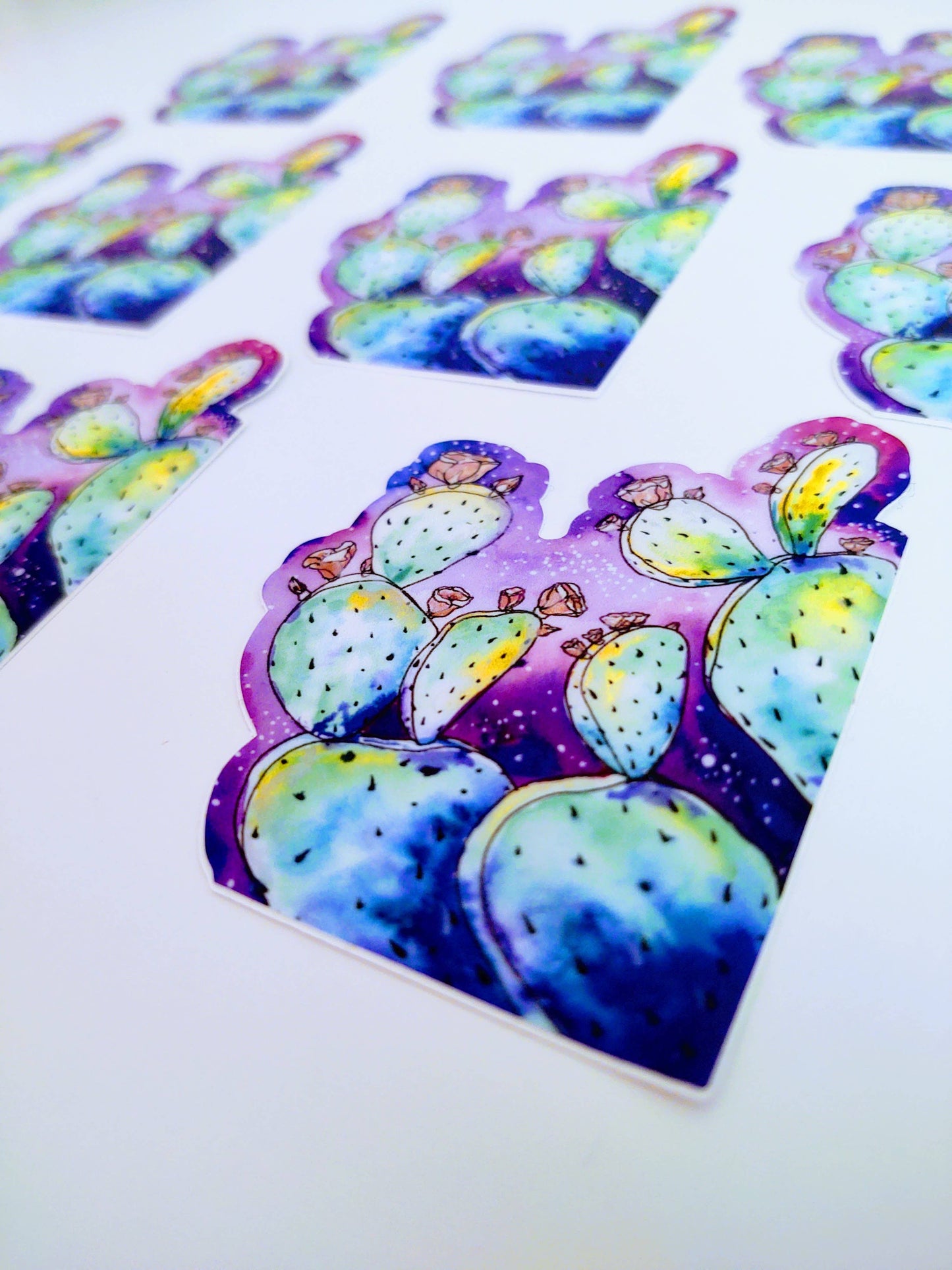 Galaxy Cactus Sticker