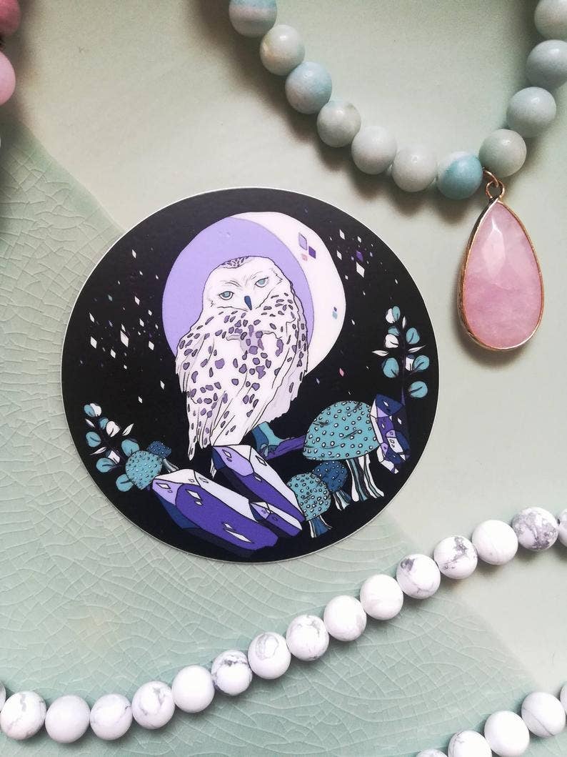 Nighttime Owl Sticker