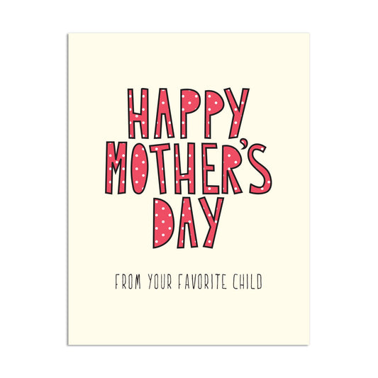206 - Mom's Favorite - A2 card