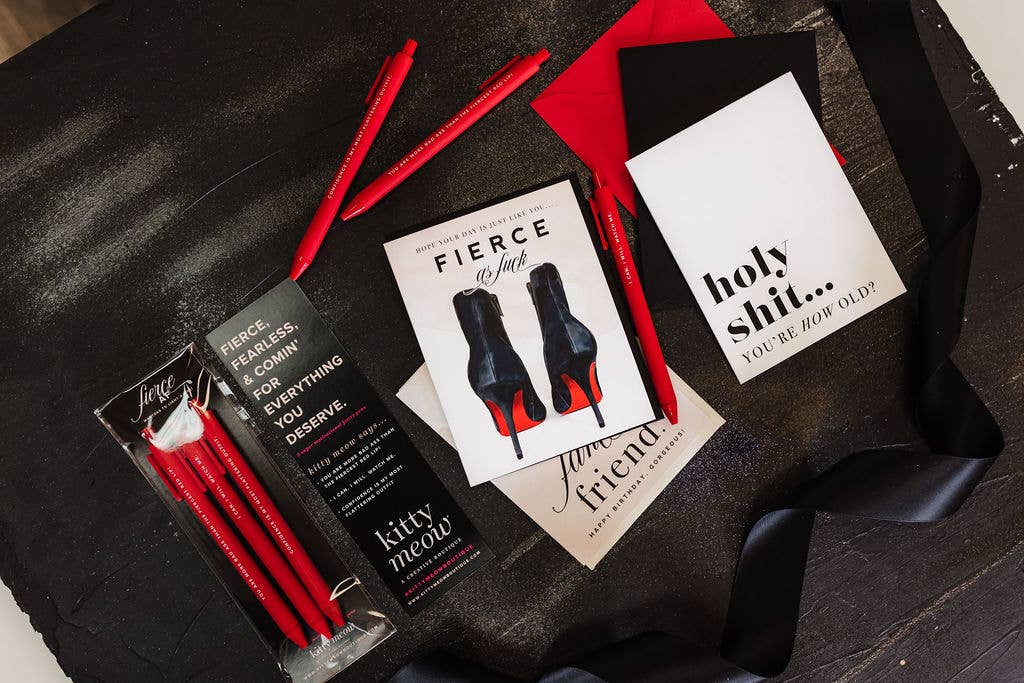 Fierce AF Pen Set - Red Jotter Pens, Teacher Gift Idea