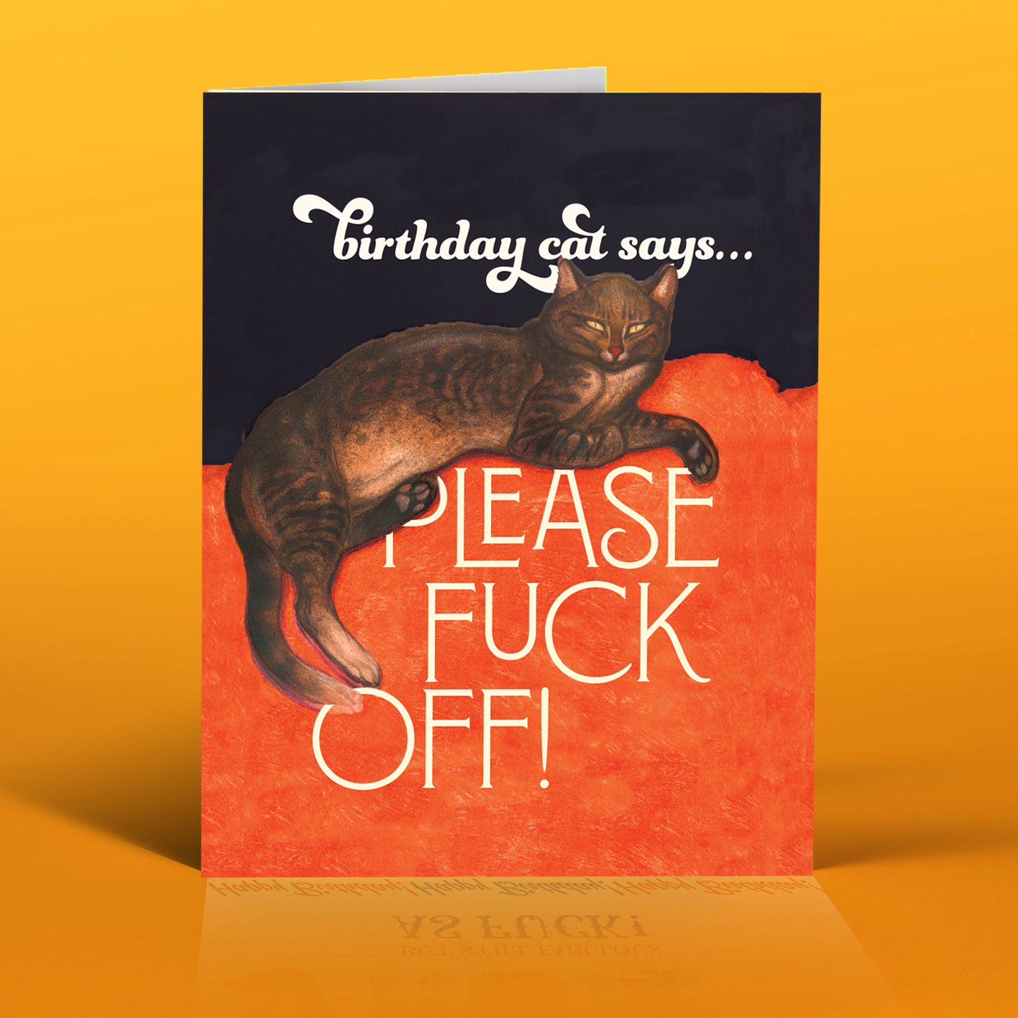 BIRTHDAY CAT birthday card