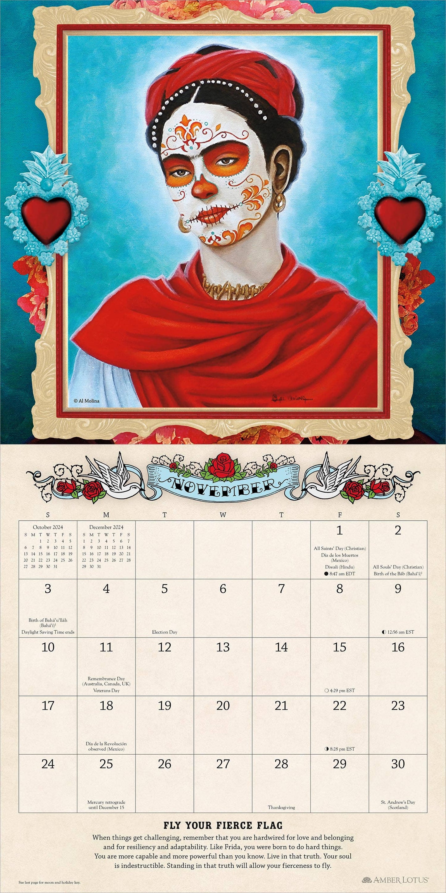 For the Love of Frida 2024 Wall Calendar