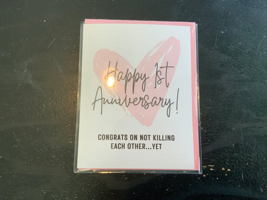 Cards o Glee Happy First Anniversary.