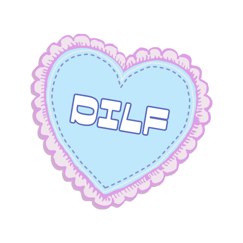 DILF Heart sticker