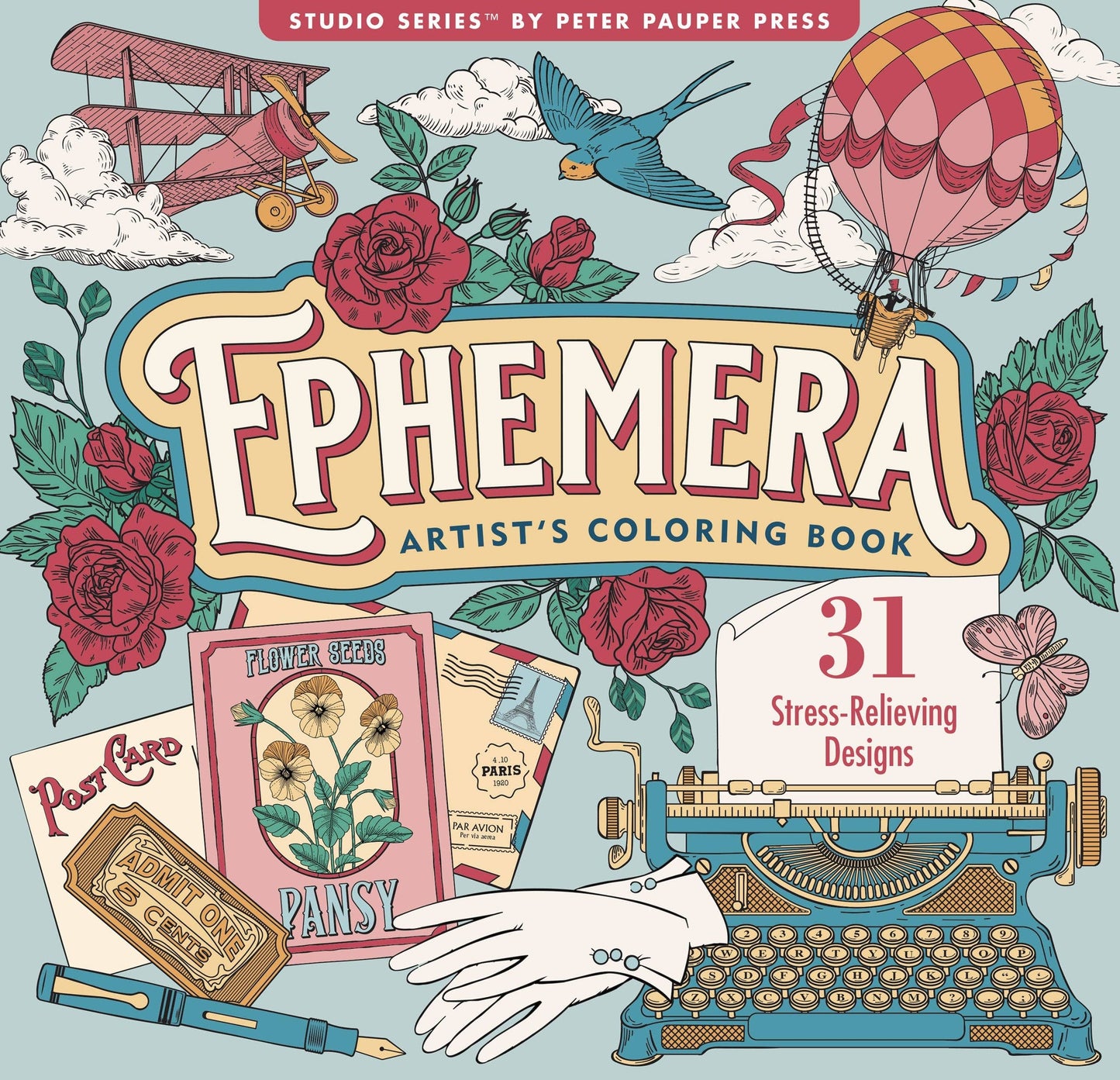 Ephemera Adult Coloring Book