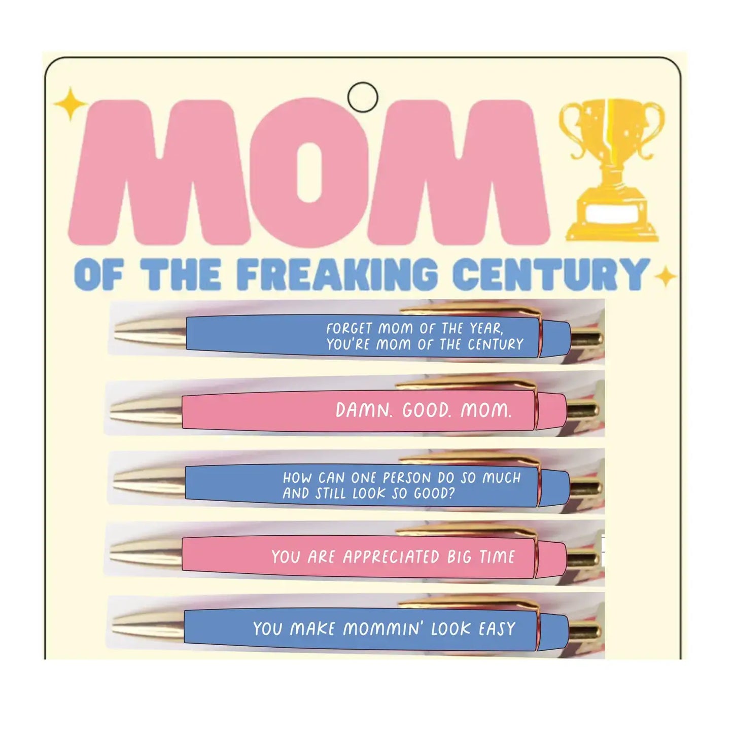 Mom Of The Freaking Century Pen Set, Mother's Day Gift