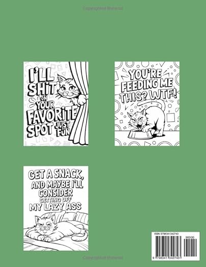 Fuck It! Swearing Cats Coloring Book