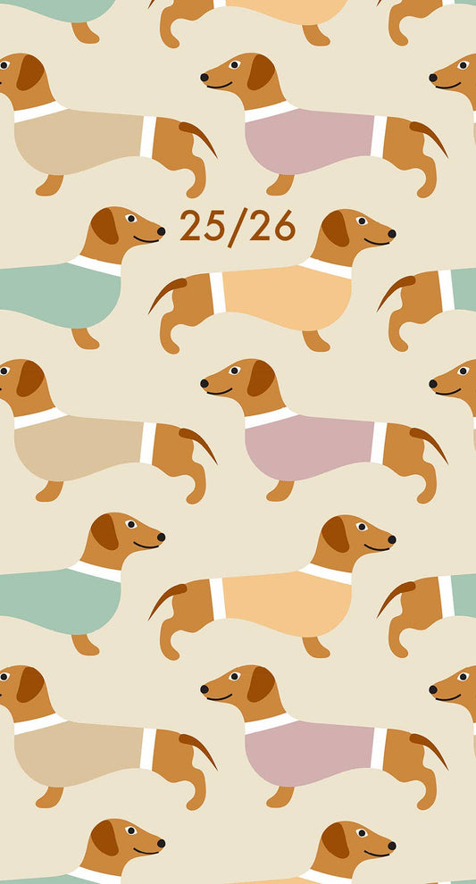 Woof 2025 2-Year Monthly Pocket Planner