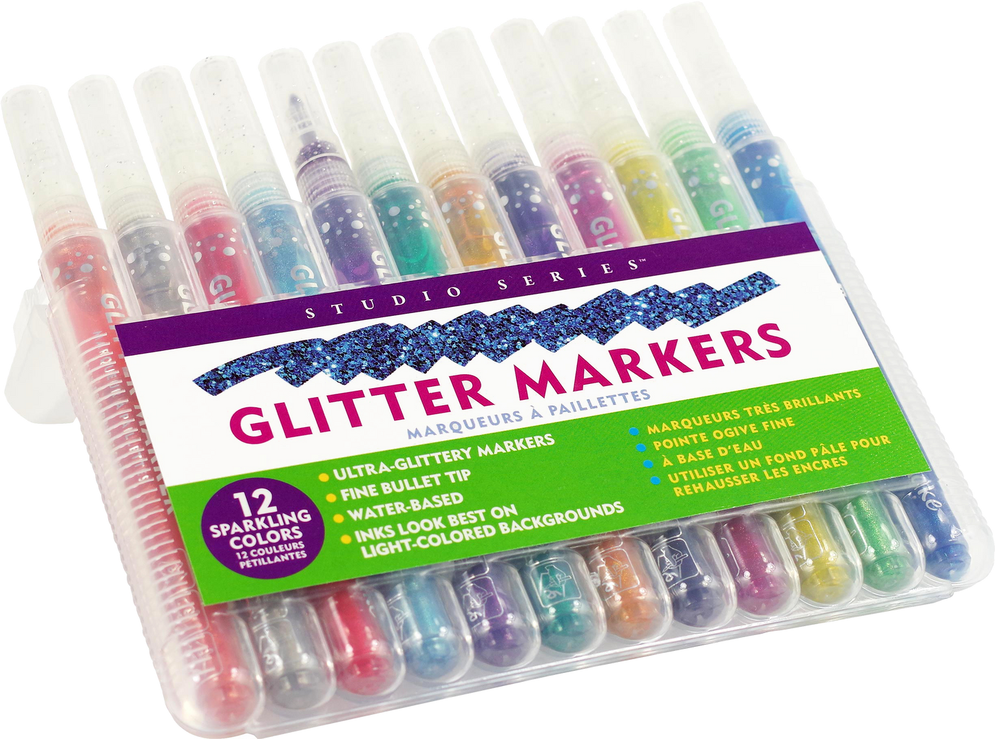 Studio Series Glitter Marker Set (12-piece set)