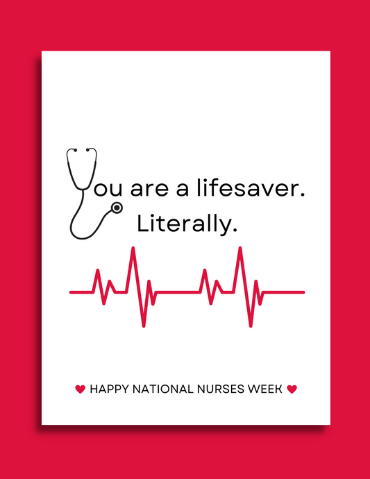 Lifesaver Nurse Card