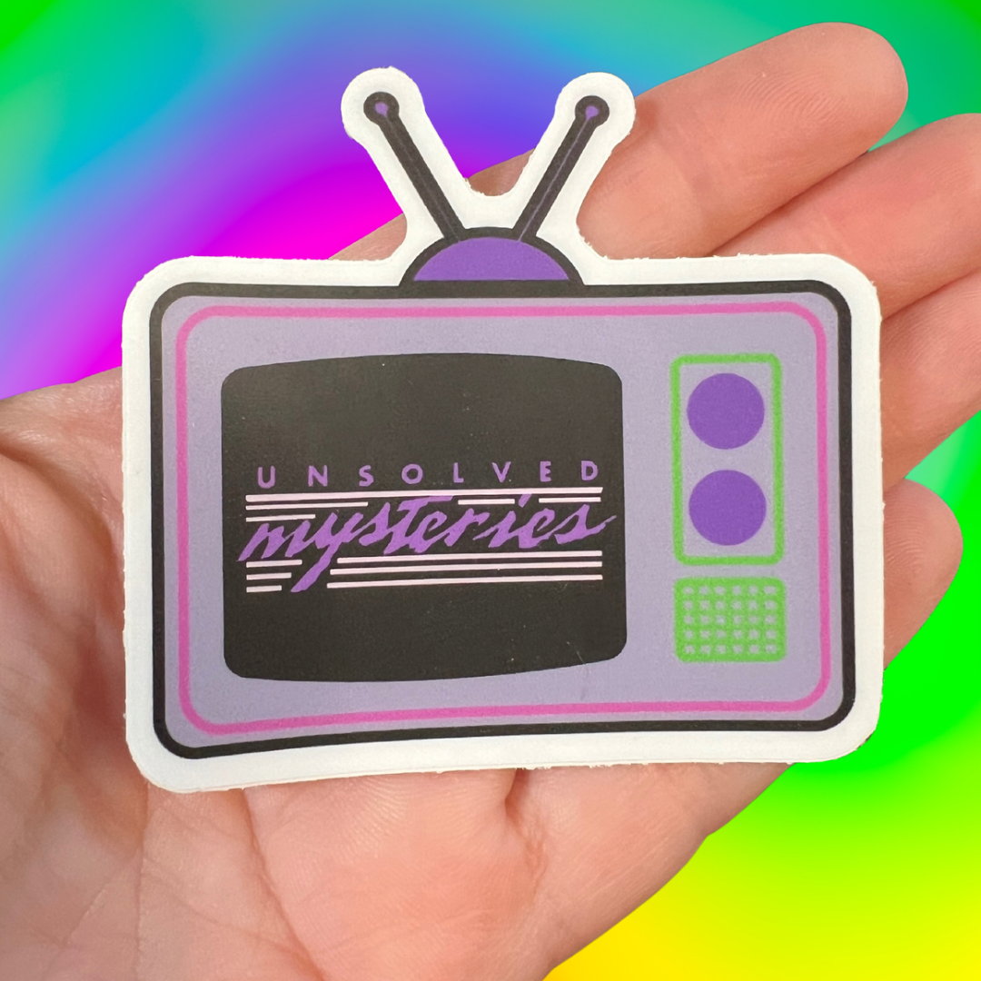 Unsolved Mysteries Vinyl Sticker